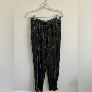 XS Anthropologie Josephine Velvet Tapered Trousers